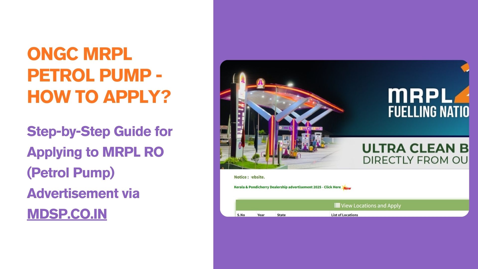 apply to mrpl mdsp